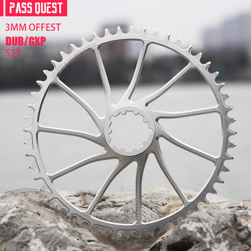 PASS QUEST 3-Bolt Direct Mount Chainring | 3mm Offset 40T–54T Narrow Wide Gravel / Road Bike