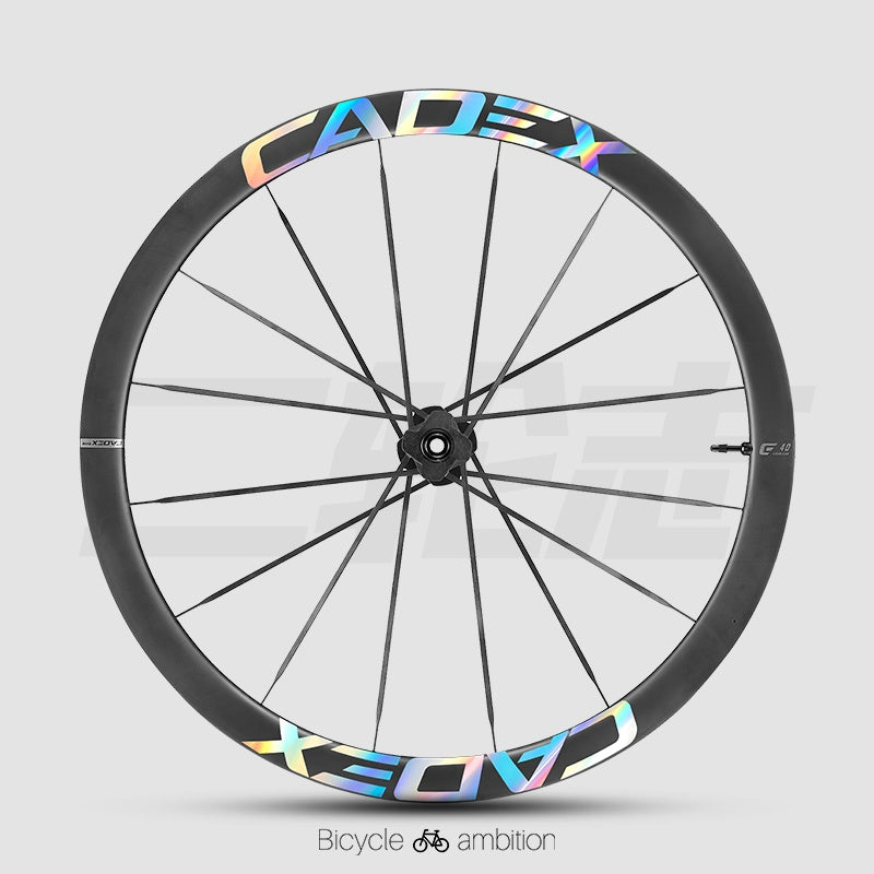 CADEX 50 Adesivos para Aro de Roda Ultra | Conjunto de Rodas de Carbono para Estrada, Vinil de Troca de Cor, À Prova d'Água, Resistente a UV, Opções Multicor