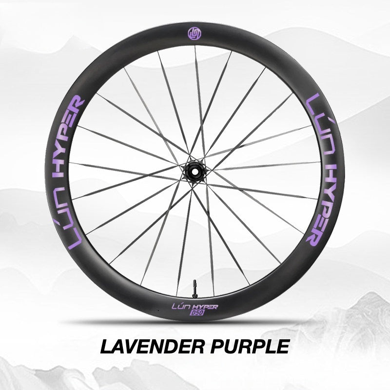 Autocollants Logo Infinity pour Roues Lún HYPER 5 D50 Gen 5 | Stickers Jante Étanche (Jeu Complet pour Deux Roues + Stickers de Rechange Inclus)