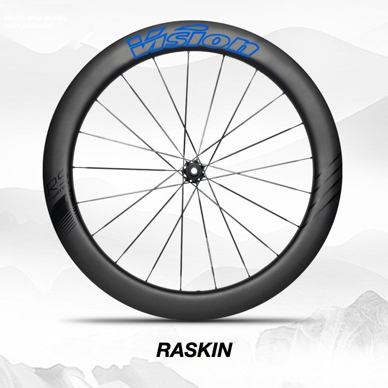 Custom Decal Kit for VISION METRON 60 RS Wheels | Road Bike Carbon Wheel Rim Wrap Stickers(Complete Wheelset Decal Kit + Spare Set)