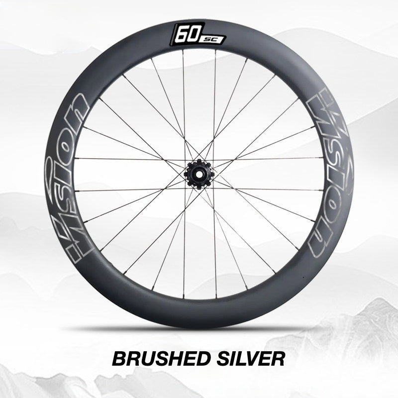Custom Decal Kit for VISION SC60 Wheels | Road Bike Carbon Rim Wrap Stickers(Complete Wheelset Decal Kit + Spare Set)