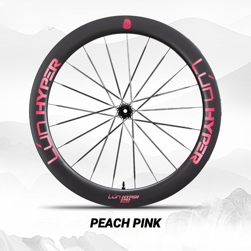 Autocollants Logo Infinity pour Roues Lún HYPER 5 D60 Gen 5 | Autocollants de Jante Imperméables (Jeu Complet pour Deux Roues + Autocollants de Rechange Inclus)