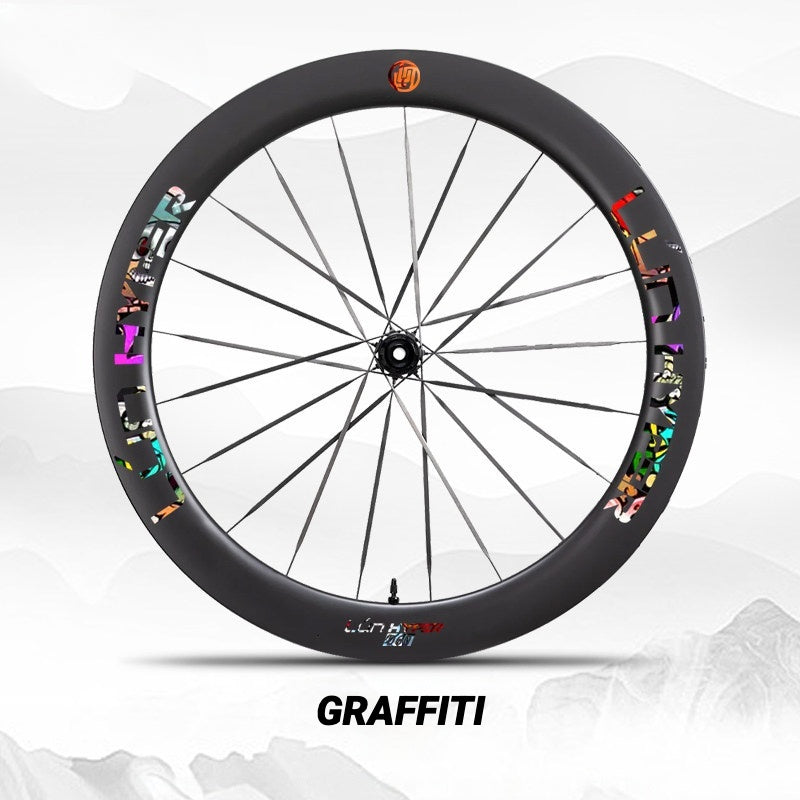 Autocollants Logo Infinity pour Roues Lún HYPER 5 D60 Gen 5 | Autocollants de Jante Imperméables (Jeu Complet pour Deux Roues + Autocollants de Rechange Inclus)