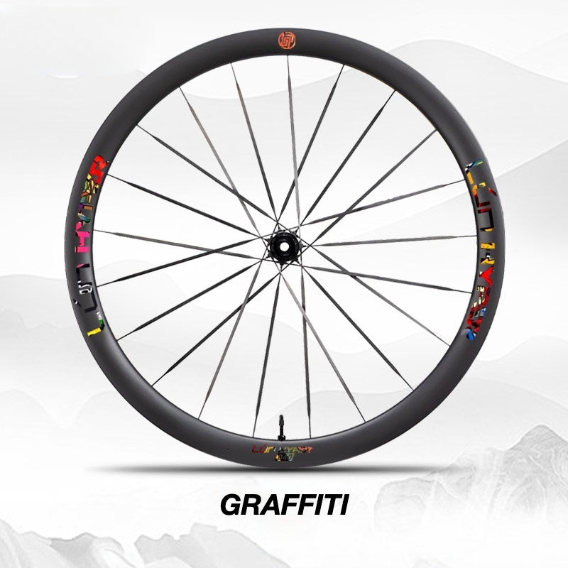 Autocollants Logo Infinity pour Roues Lún HYPER 5 D40 Gen 5 | Autocollants de Jante Imperméables (Jeu Complet pour Deux Roues + Autocollants de Rechange Inclus)