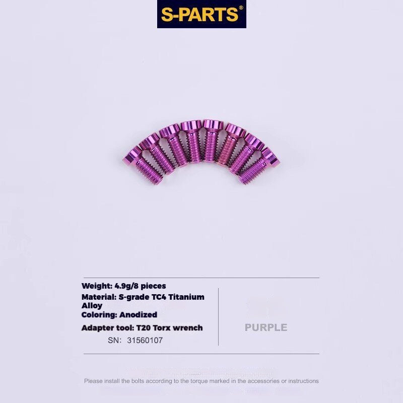 S-PARTS Titanium Drivetrain Hardware – SRAM RED AXS E1 Compatible Upgrade Kit