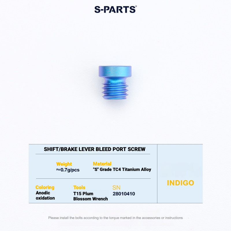 S-PARTS Titanium Disc Brake Bolt Kit for MAGENE QED Hydraulic Brake System