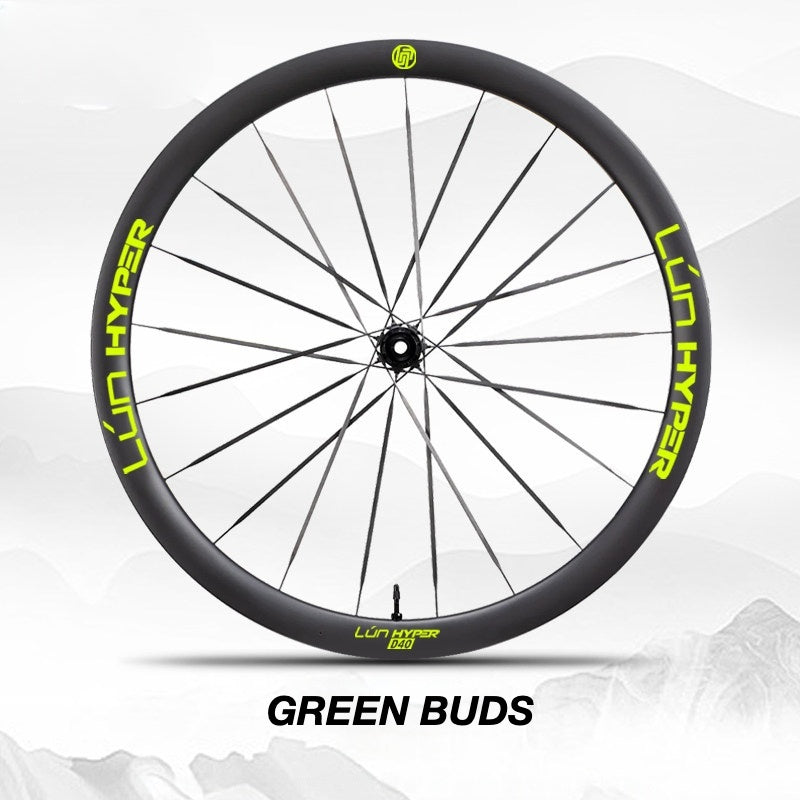 Autocollants Logo Infinity pour Roues Lún HYPER 5 D40 Gen 5 | Autocollants de Jante Imperméables (Jeu Complet pour Deux Roues + Autocollants de Rechange Inclus)