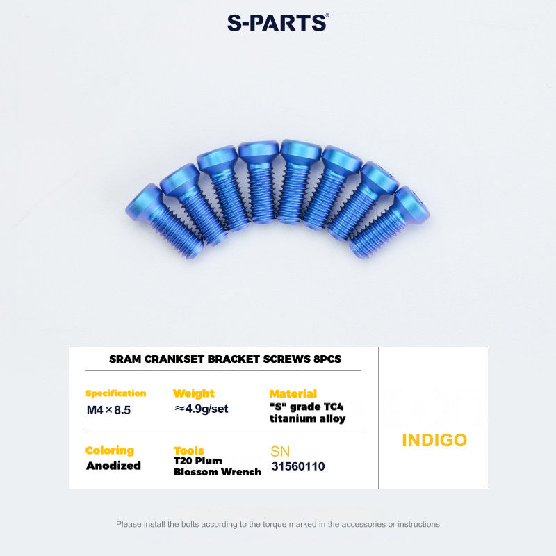 S-PARTS Titanium Drivetrain Hardware – SRAM RED AXS E1 Compatible Upgrade Kit