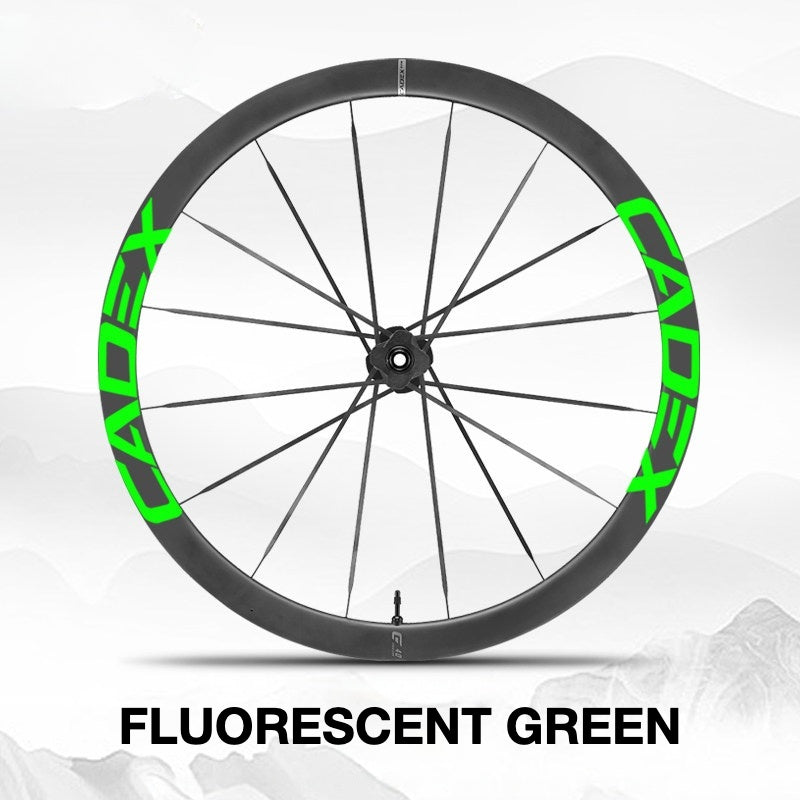 Cadex 36 Disc Wheel Decal Sticker Kit – Premium Logo Cover & Color Change