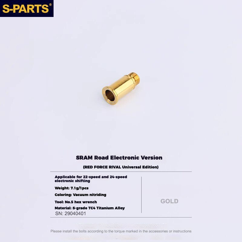 S-PARTS Titanium Drivetrain Hardware – SRAM RED AXS E1 Compatible Upgrade Kit