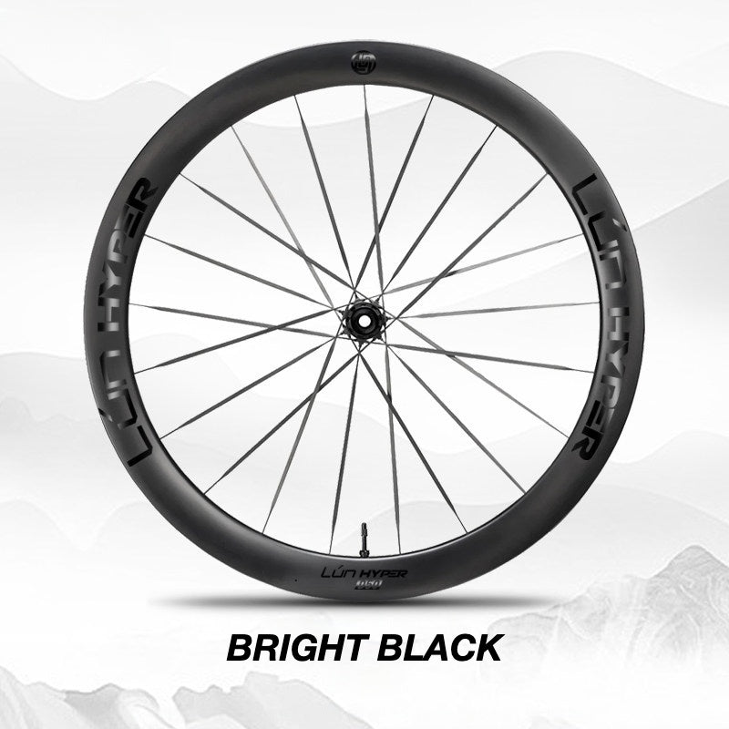 Autocollants Logo Infinity pour Roues Lún HYPER 5 D50 Gen 5 | Stickers Jante Étanche (Jeu Complet pour Deux Roues + Stickers de Rechange Inclus)