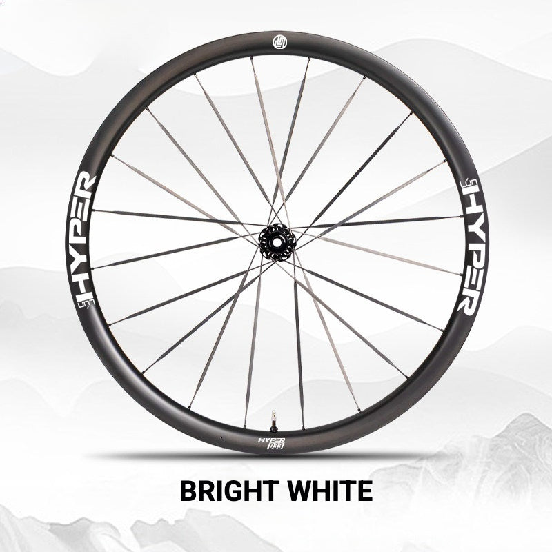 Infinity Logo Decals for Lún HYPER 3 D33 Gen 3 Wheelset | Waterproof Rim Overlay Stickers(Complete Decal Set for Two Wheels + Spare Decals Included)