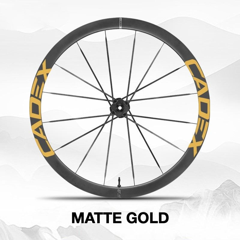 Cadex 36 Disc Wheel Decal Sticker Kit – Premium Logo Cover & Color Change