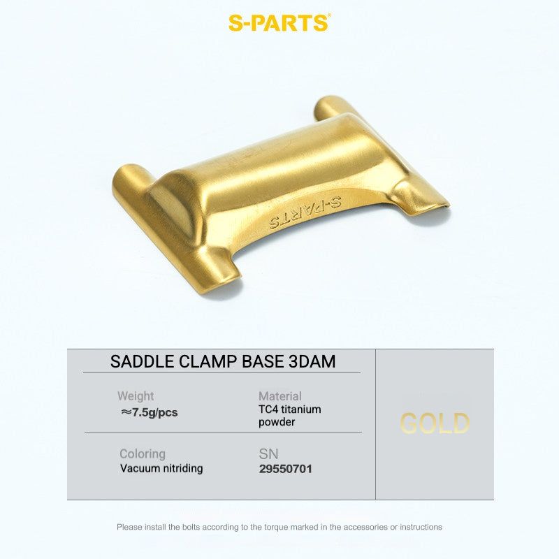 Kit de Yoke para Abraçadeira de Selim em Titânio S-PARTS para Cannondale SystemSix Gen 5 | Upgrade de Canote Leve Impresso em 3D