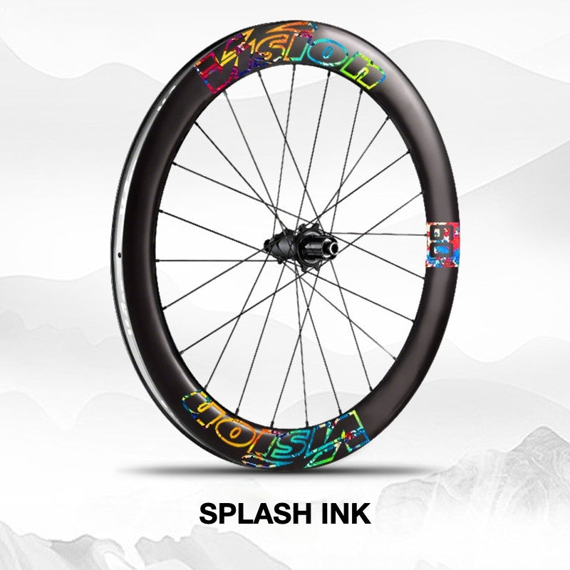 Custom Decal Kit for VISION METRON SL60 Wheels | Road Bike Carbon Rim Wrap Stickers(Complete Wheelset Decal Kit + Spare Set)
