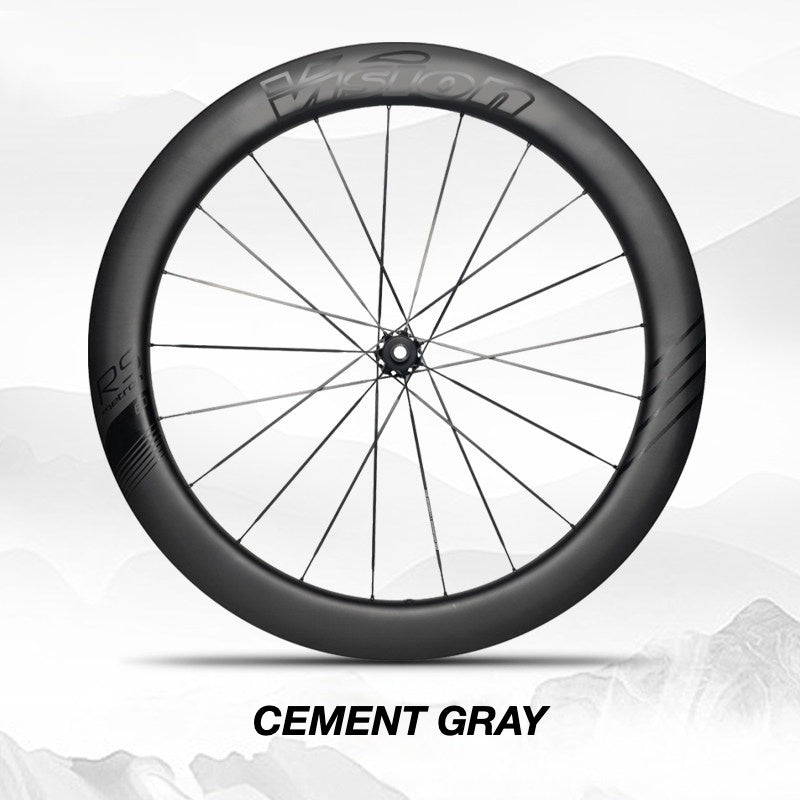 Custom Decal Kit for VISION METRON 60 RS Wheels | Road Bike Carbon Wheel Rim Wrap Stickers(Complete Wheelset Decal Kit + Spare Set)