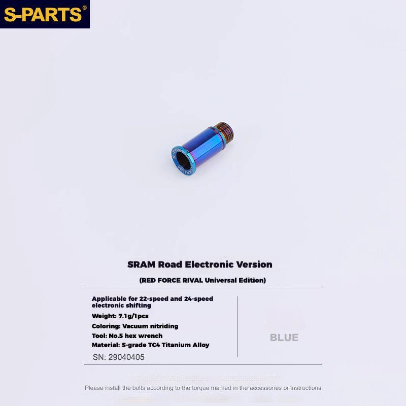 S-PARTS Titanium Drivetrain Hardware – SRAM RED AXS E1 Compatible Upgrade Kit