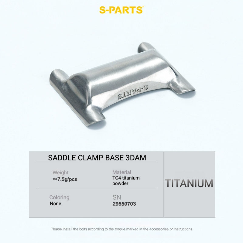 Kit de Yoke para Abraçadeira de Selim em Titânio S-PARTS para Cannondale SystemSix Gen 5 | Upgrade de Canote Leve Impresso em 3D