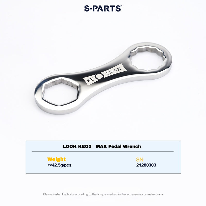 Kit de mise à niveau pédales S-PARTS en titane pour LOOK KEO2 MAX (60,5 g) et KEO BLADE (52,9 g) – Axes, boulons de tension et goupilles