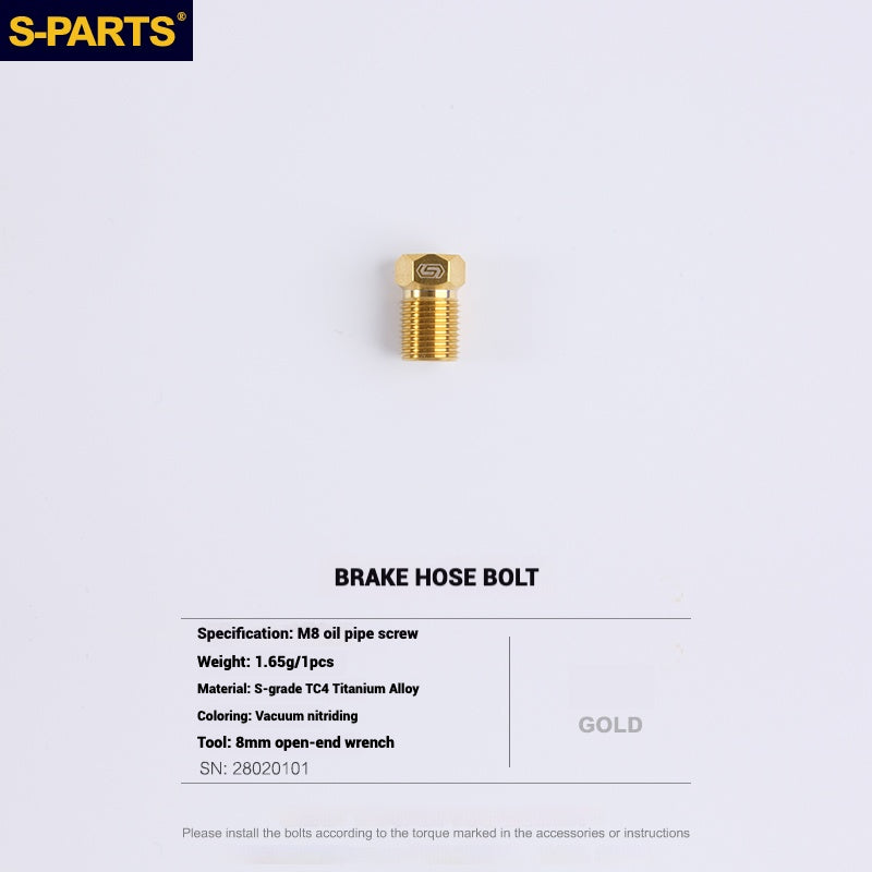 S-PARTS Titanium Bolt Upgrade Kit for SRAM MAVEN Brakes | CNC Precision | Lightweight | Full Color Options