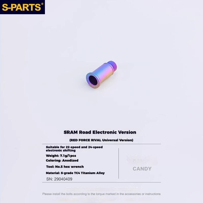 S-PARTS Titanium Drivetrain Hardware – SRAM RED AXS E1 Compatible Upgrade Kit