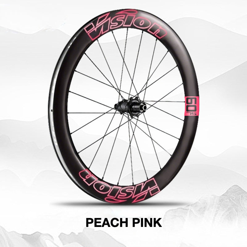 Custom Decal Kit for VISION METRON SL60 Wheels | Road Bike Carbon Rim Wrap Stickers(Complete Wheelset Decal Kit + Spare Set)