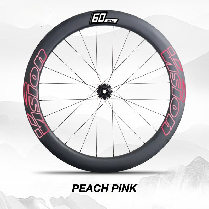Custom Decal Kit for VISION SC60 Wheels | Road Bike Carbon Rim Wrap Stickers(Complete Wheelset Decal Kit + Spare Set)