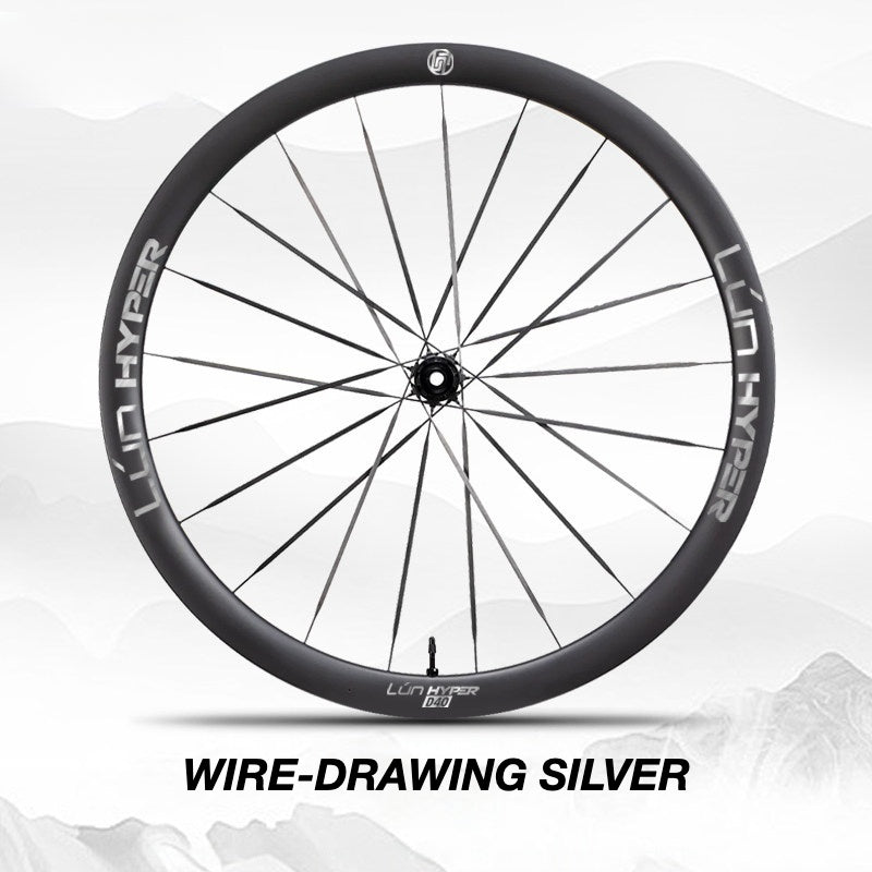 Autocollants Logo Infinity pour Roues Lún HYPER 5 D40 Gen 5 | Autocollants de Jante Imperméables (Jeu Complet pour Deux Roues + Autocollants de Rechange Inclus)