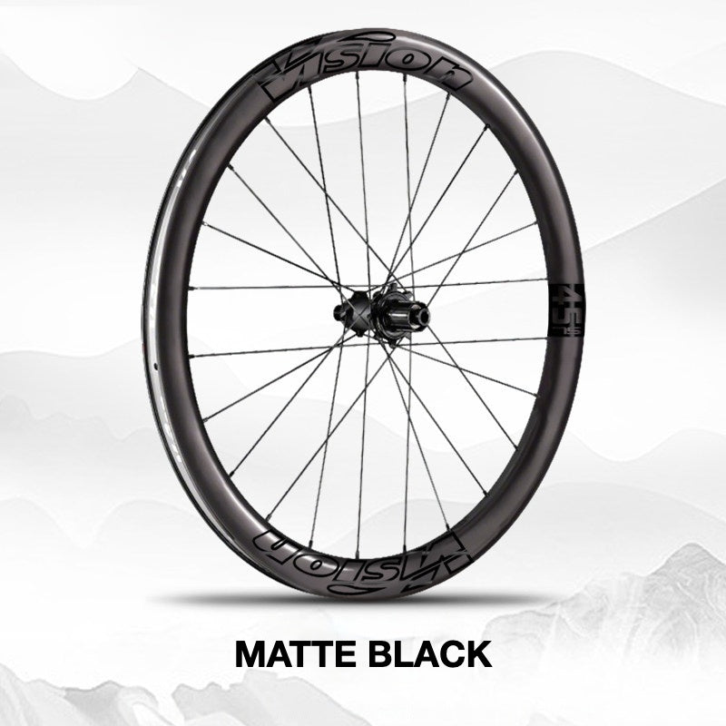 Custom Decal Kit for VISION METRON SL45 Wheels | Road Bike Carbon Rim Wrap Stickers(Complete Wheelset Decal Kit + Spare Set)
