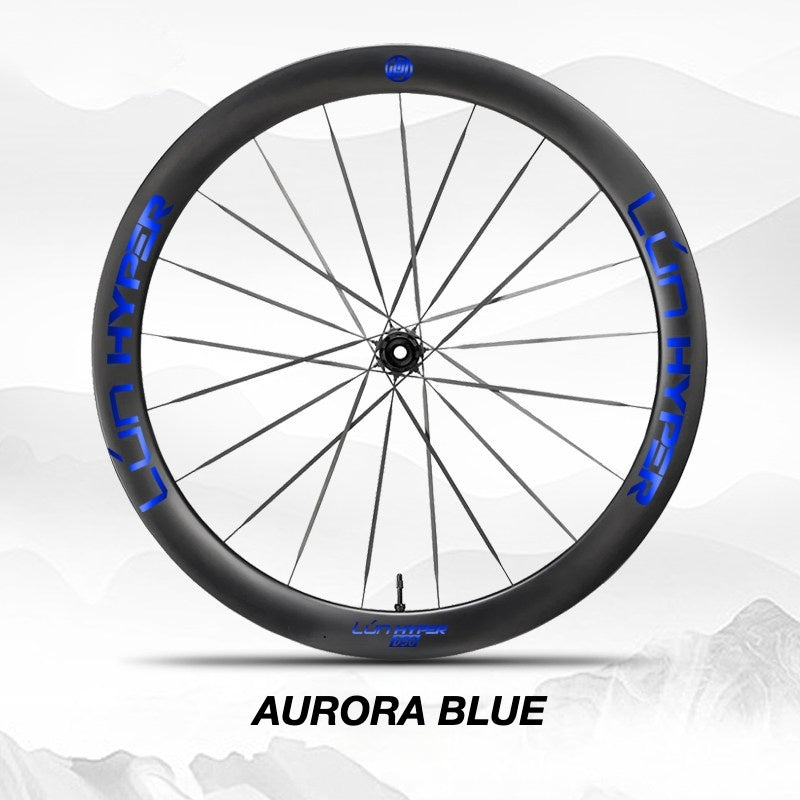 Autocollants Logo Infinity pour Roues Lún HYPER 5 D50 Gen 5 | Stickers Jante Étanche (Jeu Complet pour Deux Roues + Stickers de Rechange Inclus)