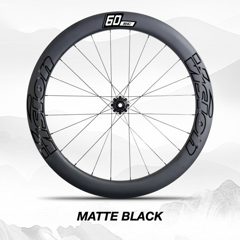 Custom Decal Kit for VISION SC60 Wheels | Road Bike Carbon Rim Wrap Stickers(Complete Wheelset Decal Kit + Spare Set)