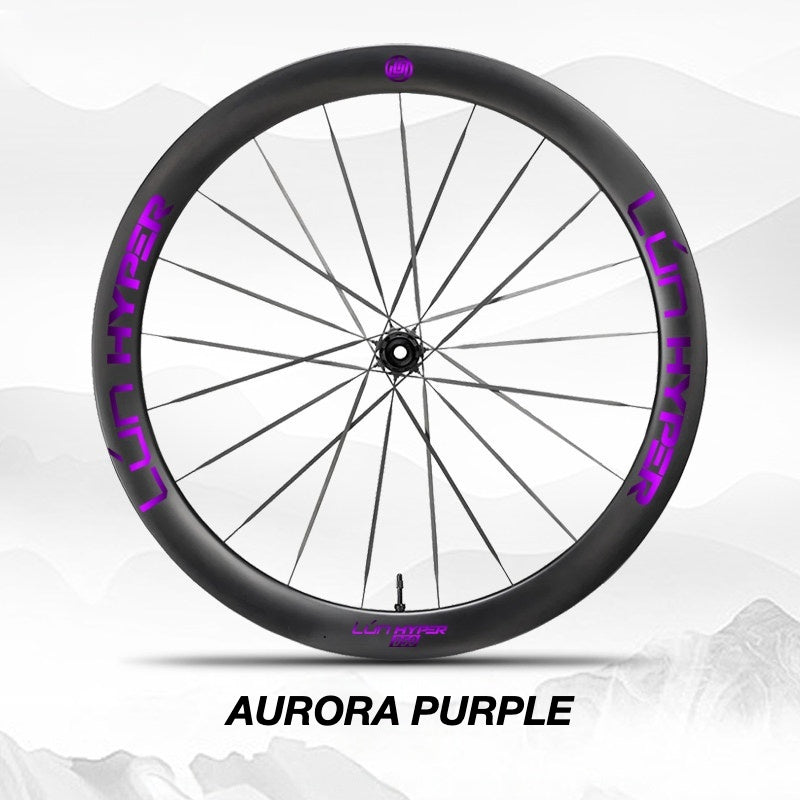 Autocollants Logo Infinity pour Roues Lún HYPER 5 D50 Gen 5 | Stickers Jante Étanche (Jeu Complet pour Deux Roues + Stickers de Rechange Inclus)