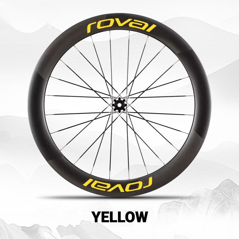 Roval Rapide CL III Wheel Decals | Custom Carbon Wheel Logo Color Change Stickers