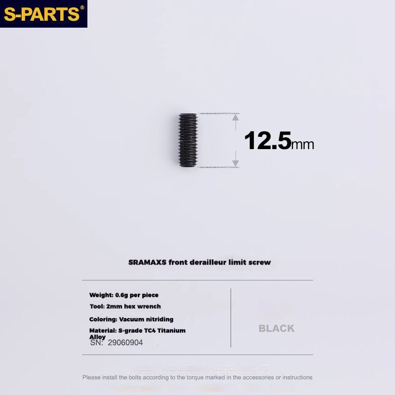 S-PARTS Titanium Drivetrain Hardware – SRAM RED AXS E1 Compatible Upgrade Kit