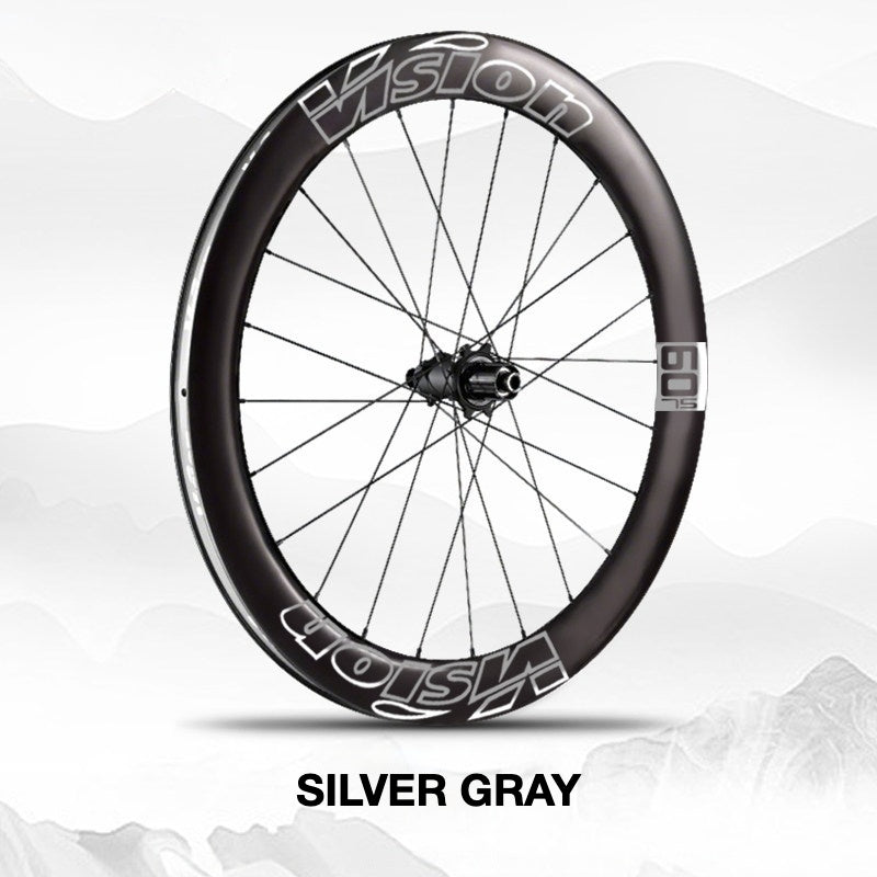Custom Decal Kit for VISION METRON SL60 Wheels | Road Bike Carbon Rim Wrap Stickers(Complete Wheelset Decal Kit + Spare Set)