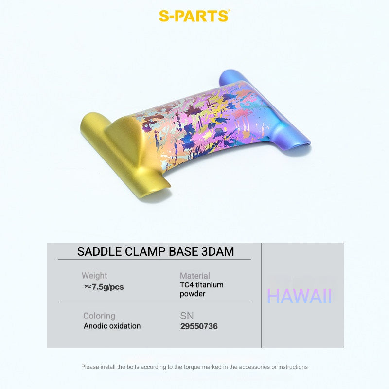 Kit de Yoke para Abraçadeira de Selim em Titânio S-PARTS para Cannondale SystemSix Gen 5 | Upgrade de Canote Leve Impresso em 3D