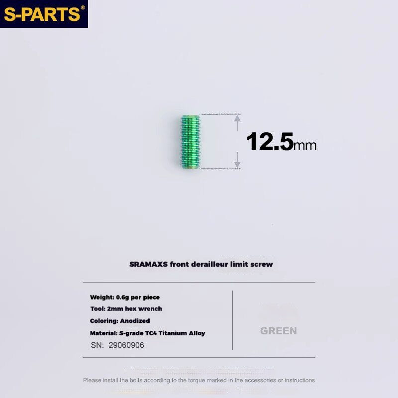 S-PARTS Titanium Drivetrain Hardware – SRAM RED AXS E1 Compatible Upgrade Kit
