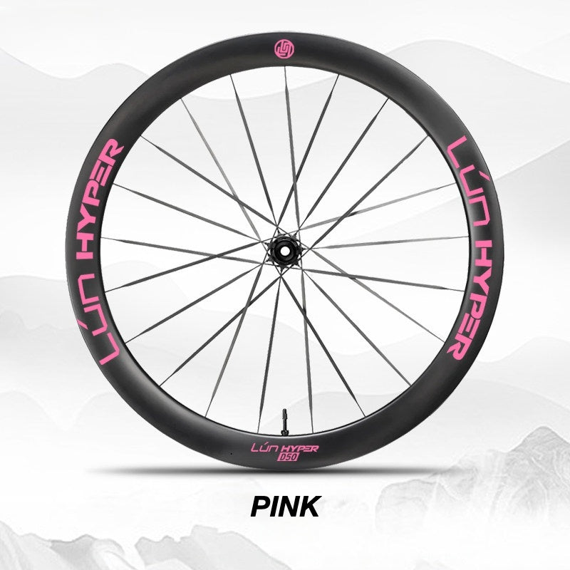 Autocollants Logo Infinity pour Roues Lún HYPER 5 D50 Gen 5 | Stickers Jante Étanche (Jeu Complet pour Deux Roues + Stickers de Rechange Inclus)