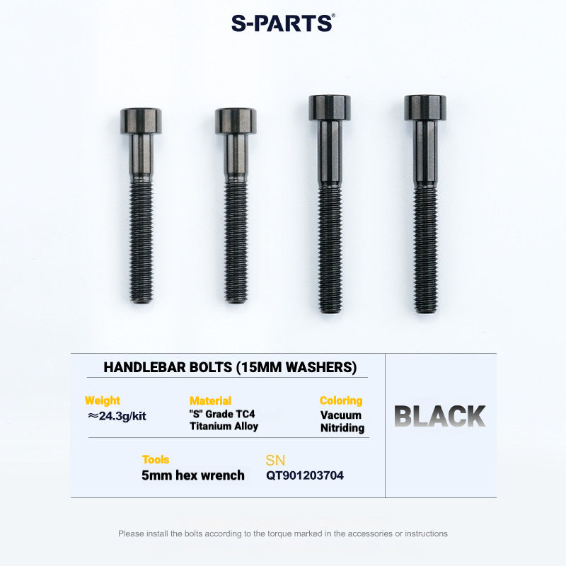S-PARTS TC4 Titanium Bolt Kit for Colnago Y1RS | Frame & Cockpit Screw Upgrade