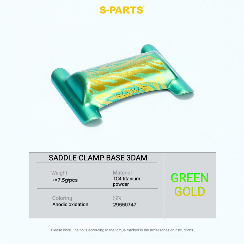 Kit de Yoke para Abraçadeira de Selim em Titânio S-PARTS para Cannondale SystemSix Gen 5 | Upgrade de Canote Leve Impresso em 3D