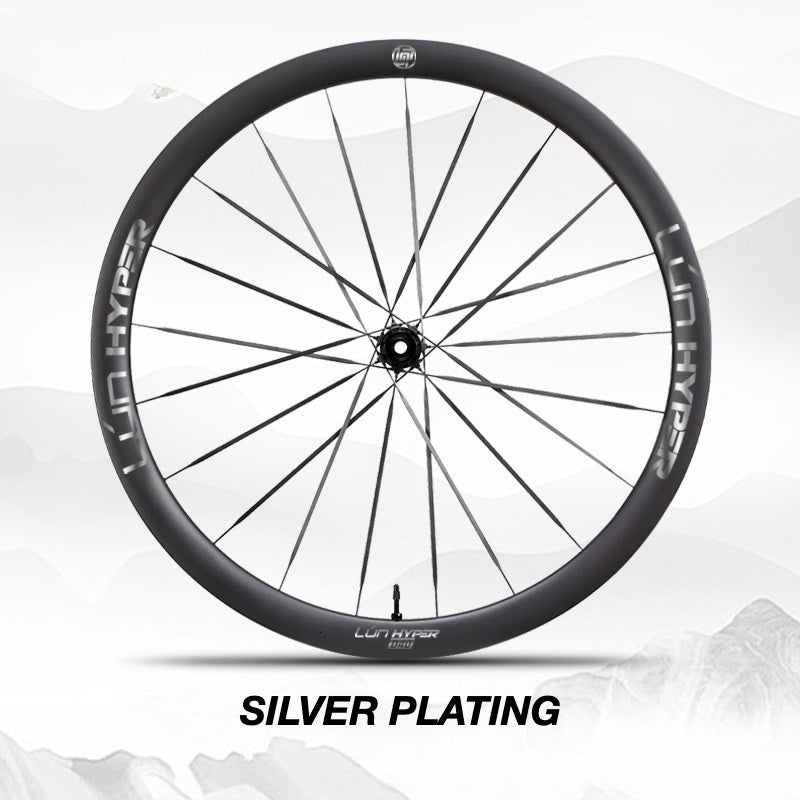 Autocollants Logo Infinity pour Roues Lún HYPER 5 D40 Gen 5 | Autocollants de Jante Imperméables (Jeu Complet pour Deux Roues + Autocollants de Rechange Inclus)