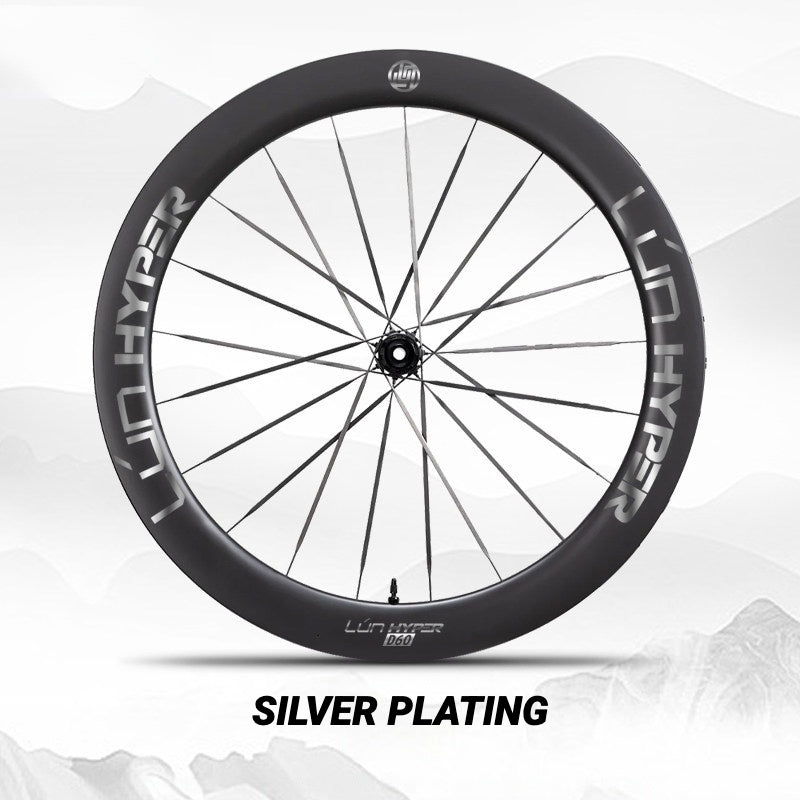 Autocollants Logo Infinity pour Roues Lún HYPER 5 D60 Gen 5 | Autocollants de Jante Imperméables (Jeu Complet pour Deux Roues + Autocollants de Rechange Inclus)