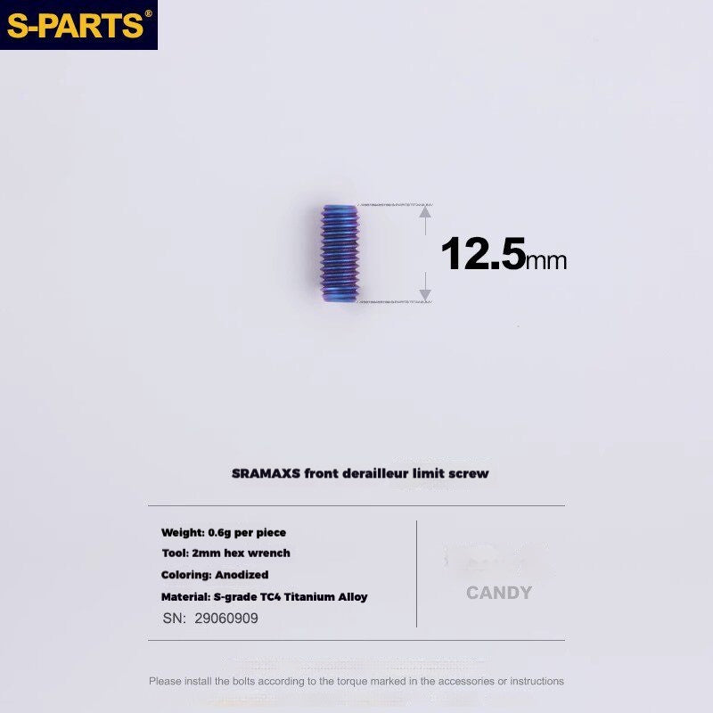 S-PARTS Titanium Drivetrain Hardware – SRAM RED AXS E1 Compatible Upgrade Kit