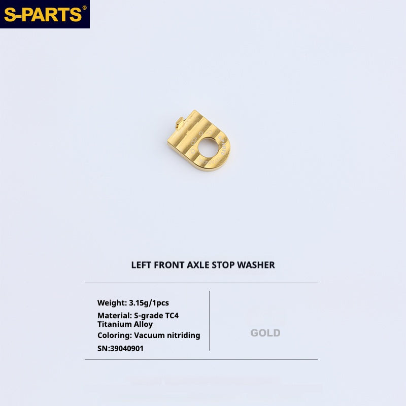 S-PARTS Titanium Bolt Upgrade Kit for Brompton | TC4 CNC Lightweight Frame & Hinge Hardware Set