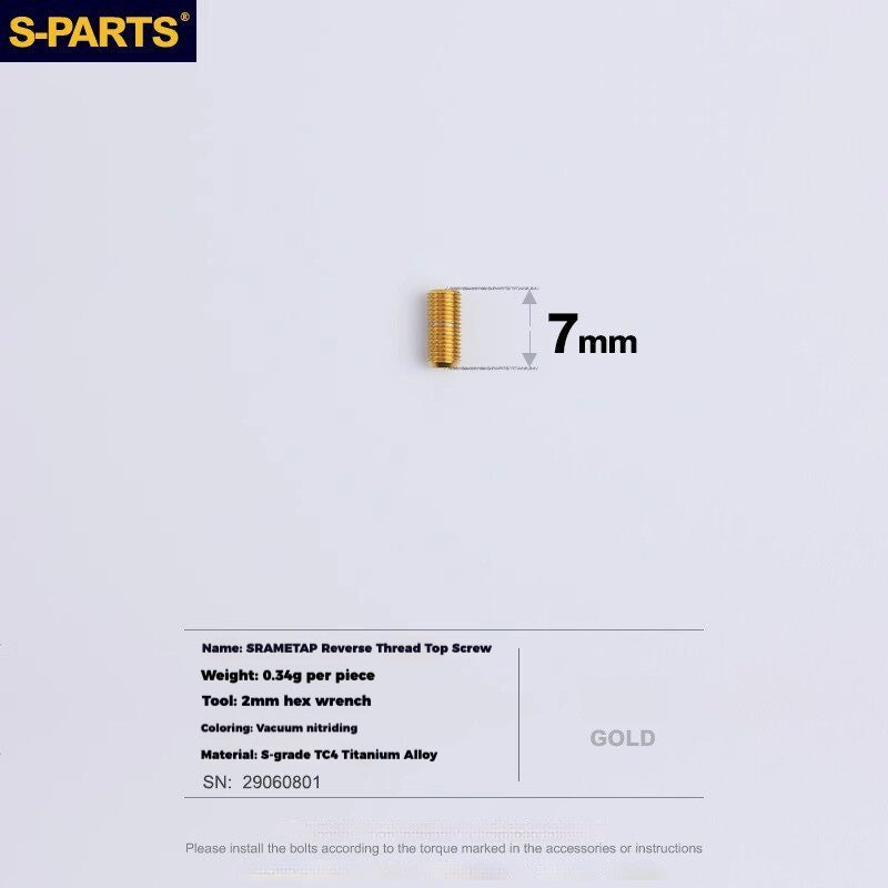 S-PARTS Titanium Drivetrain Hardware – SRAM RED AXS E1 Compatible Upgrade Kit