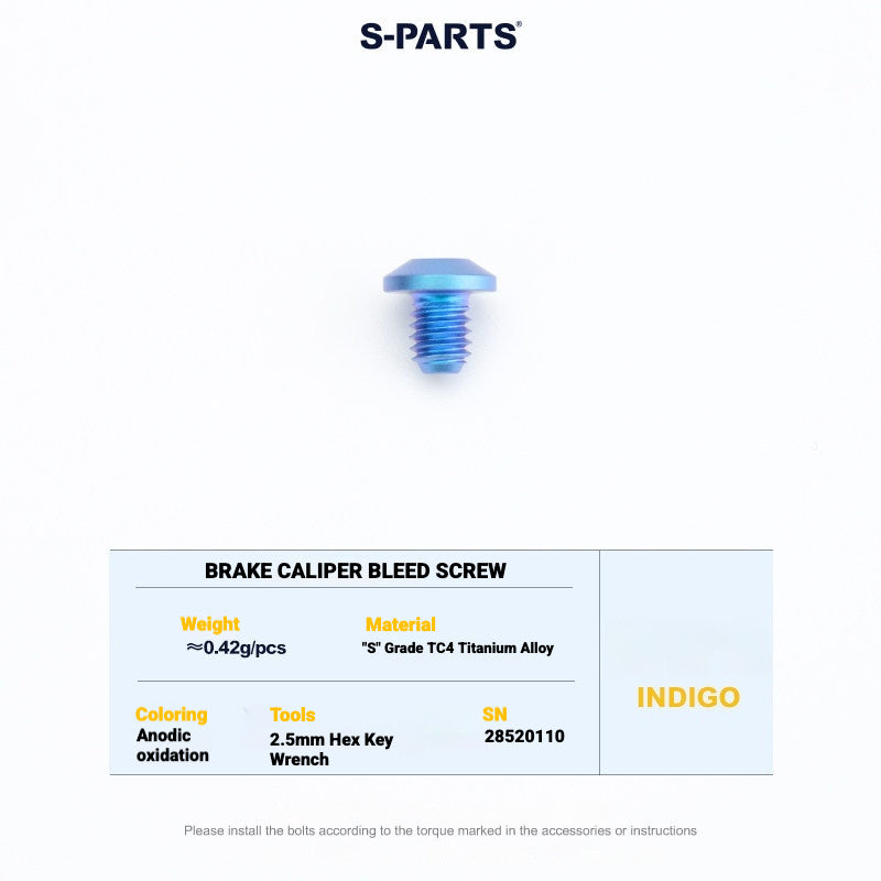 S-PARTS Titanium Disc Brake Bolt Kit for MAGENE QED Hydraulic Brake System