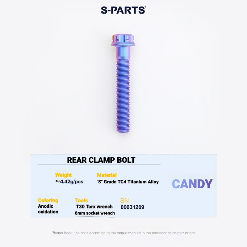 Kit de Yoke para Abraçadeira de Selim em Titânio S-PARTS para Cannondale SystemSix Gen 5 | Upgrade de Canote Leve Impresso em 3D
