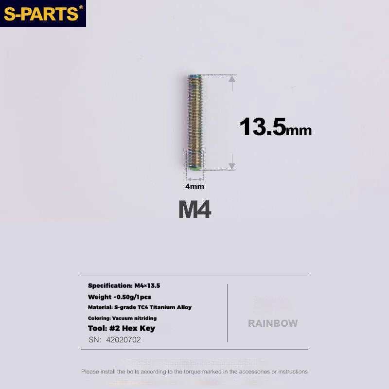 S-PARTS Titanium Drivetrain Hardware – SRAM RED AXS E1 Compatible Upgrade Kit
