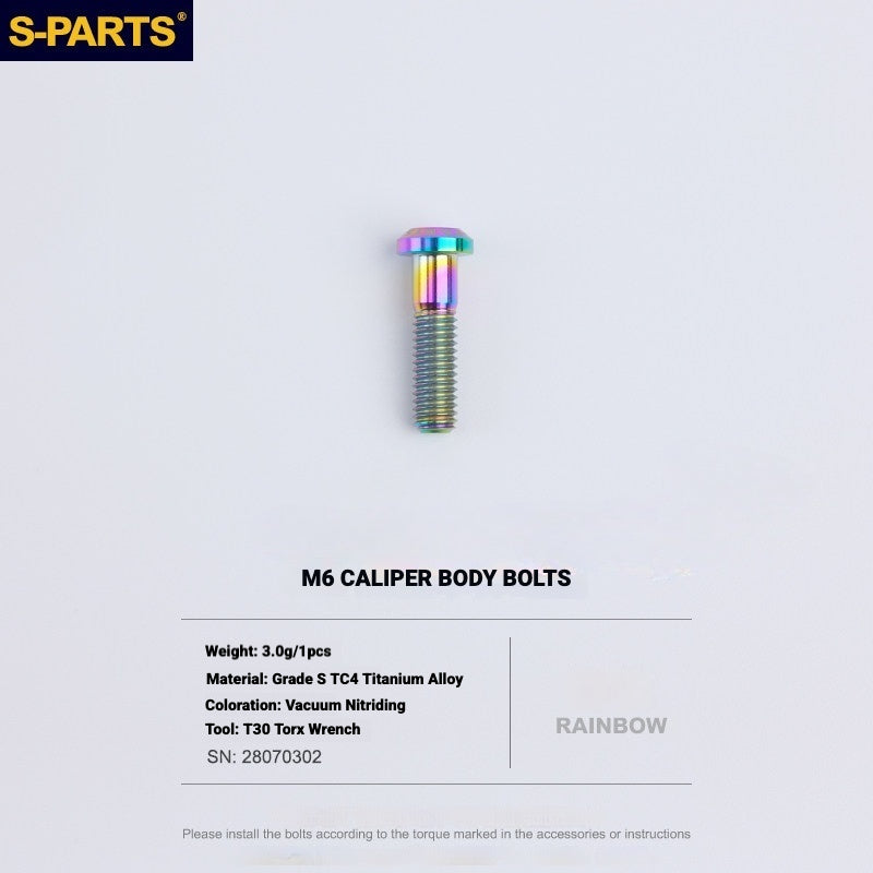 Kit de boulons en titane S-PARTS pour Shimano Ultegra Di2 R8170, frein à disque et levier de vitesses | Mise à niveau vélo de route