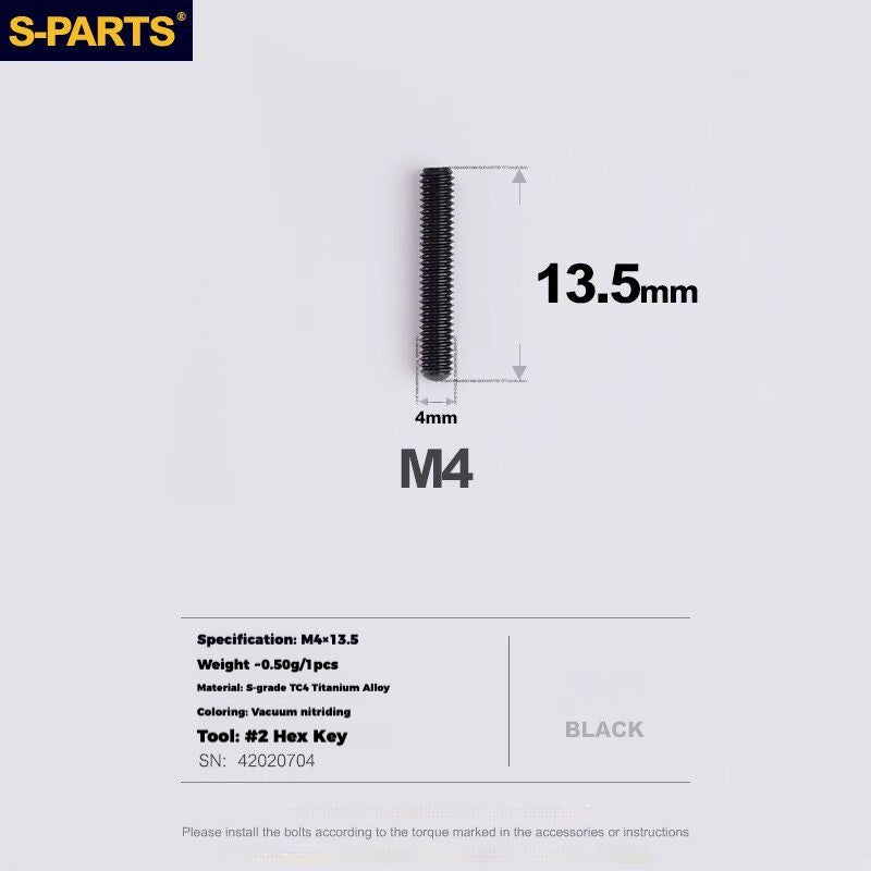 S-PARTS Titanium Drivetrain Hardware – SRAM RED AXS E1 Compatible Upgrade Kit